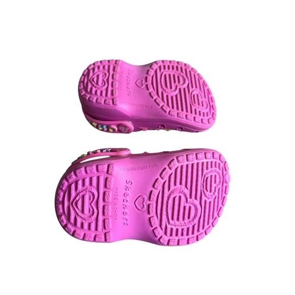 Skechers Girl's Heart Charmer-Girly Land‎ Clog Toddler Girl Size 5 Hot Pink - Picture 4 of 6